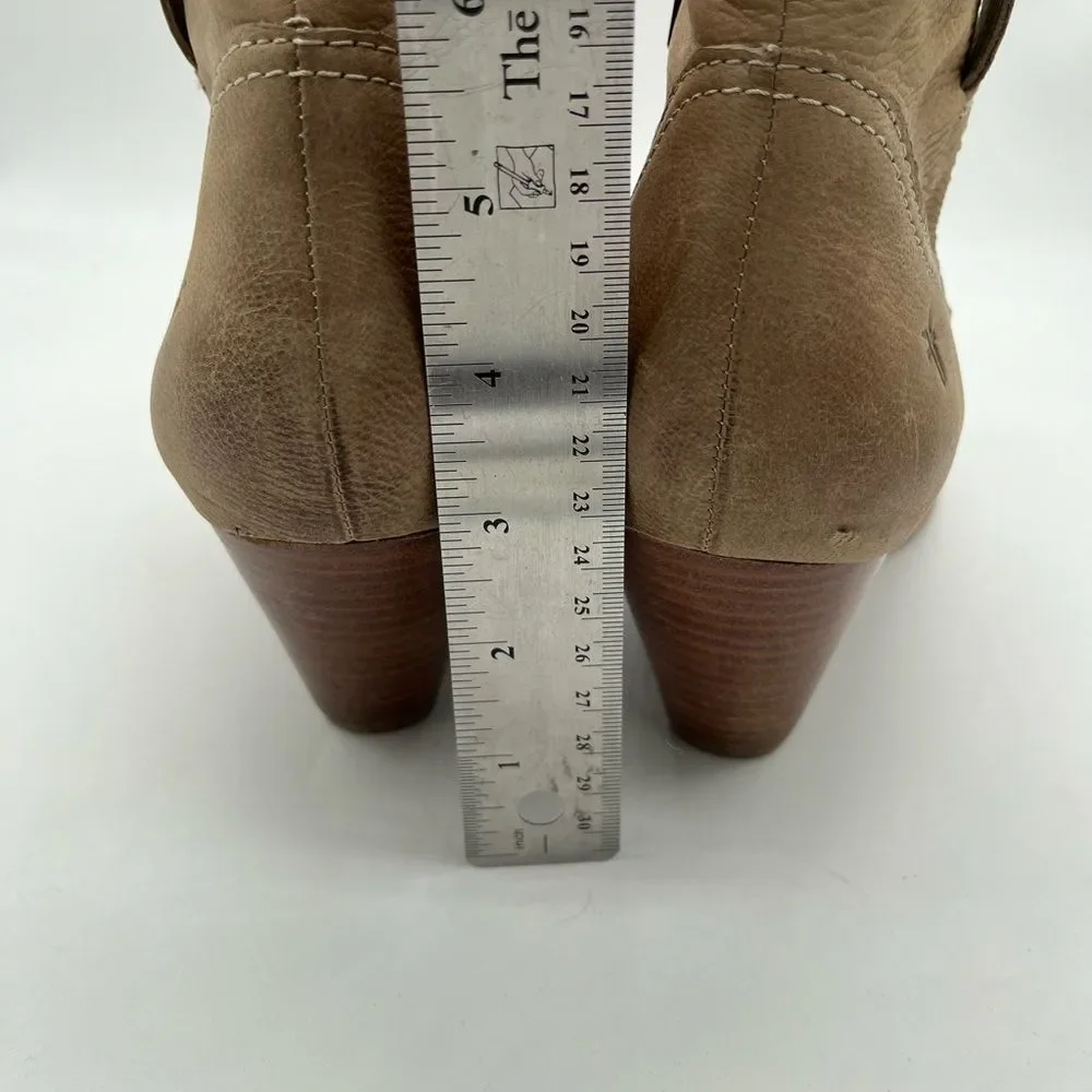 Frye Renia Leather Ankle Boots in Ash Size 10